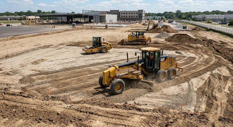 Parking Lot Excavation in Lawrenceville, GA